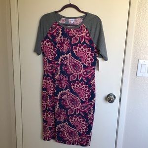 Pink and blue paisley Julia